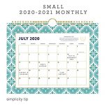 AT-A-GLANCE Academic Wall Calendar 2020-2021, Simplified For , 8-1/2" x 11", Small, Colorful Quatrefoil (EL400-709A-21) 6