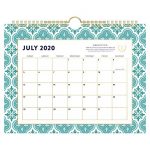 AT-A-GLANCE Academic Wall Calendar 2020-2021, Simplified For , 8-1/2" x 11", Small, Colorful Quatrefoil (EL400-709A-21) 5