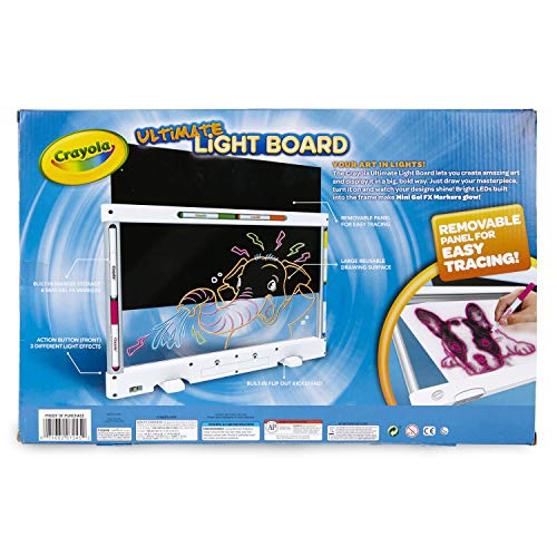 Crayola Ultimate Light Board - White, Tracing & Drawing Board For Kids, Light Up Kids Toy, Gift For Boys & Girls, Ages 6, 7, 8, 9 4