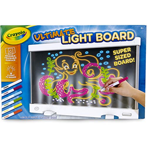 Crayola Ultimate Light Board - White, Tracing & Drawing Board for Kids, Light Up Kids Toy, Gift for Boys & Girls, Ages 6, 7, 8, 9 14
