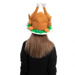 JOYIN 2 Pack Plush Roasted Turkey Hat for Thanksgiving Night Event, Dress-up Party, Thanksgiving Decoration, Role Play, Carnival, Cosplay, Costume Accessories 9