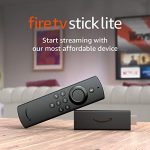 Fire TV Stick Lite, free and live TV, Alexa Voice Remote Lite, smart home controls, HD streaming 8