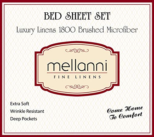 Mellanni Split King Sheet Set for Adjustable Bed - Iconic Collection Bedding Sheets & Pillowcases - Extra Soft, Cooling Bed Sheets - Deep Pocket up to 16" - Easy Care - 5 PC (Split King, Royal Blue) 4
