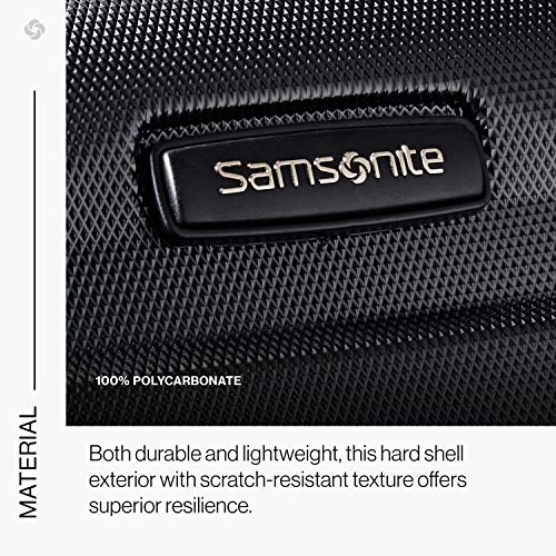 Samsonite Omni PC Hardside Expandable Luggage with Spinner Wheels, Black, 2-Piece Set (20/24) 6