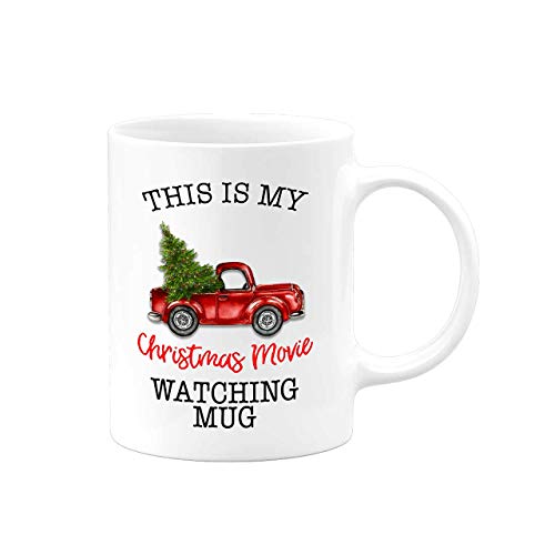Christmas Coffee Mugs | This Is My Chrismas Movie Watching Mug | 2022 XMAS Gifts Decor Presents Ceramic Coffee Tea Cup Tumbler | Serenity Home Goods 1