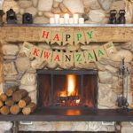 Jute Burlap Happy Kwanzaa Banner Rustic African Heritage Holiday Party Mantel Fireplace Decoration Supply 9