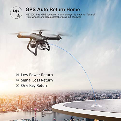 Holy Stone HS700D FPV Drone with 4K HD Camera Live Video and GPS Return Home, RC Quadcopter for Adults Beginners with Brushless Motor, Follow Me, 5G WiFi Transmission, Modular Battery, Advanced Selfie 3
