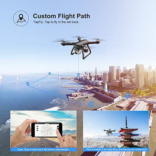 Holy Stone HS700D FPV Drone with 4K HD Camera Live Video and GPS Return Home, RC Quadcopter for Adults Beginners with Brushless Motor, Follow Me, 5G WiFi Transmission, Modular Battery, Advanced Selfie 4