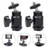 Hot Shoe Mount Adapter 1/4" Thread Mini Ball Head Ring Light Adapter for Cameras Camcorders Smartphone Microphone Gopro Canon LED Video Light Video Monitor Tripod Monopod 9