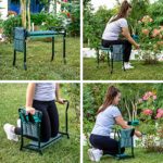 Garden Kneeler and Seat - Protects Knees, Clothes From Dirt and Grass Stains - Foldable Stool For Easy Storage - EVA Foam Pad -Sturdy, Lightweight Bench with Designed Tool Pouch -Free Gloves Included 9