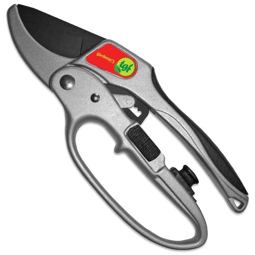 Ratchet Pruning Shears Gardening Tool – Anvil Pruner Garden Shears with Assisted Action – Ratchet Pruners for Gardening with Heavy Duty, Nonstick Steel Blade – Garden Tools by The Gardener's Friend 16