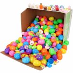 JOYIN 200 Pcs Prefilled Easter Eggs with Novelty Toys and Stickers, 2 3/8" for Filling Treats, Easter Theme Party Favor, Easter Eggs Hunt, Basket Stuffers Fillers, Classroom Prize 10