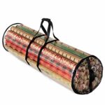 ZOBER Wrapping Paper Storage Containers - 40 Inch Gift Wrapping Organizer Storage - Fits 20 Standard Rolls of Wrapping Paper - Breathable Fabric, Waterproof 7