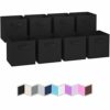 Fabric Storage Cubes for Cube Organizer - 8 Pack Heavy Duty Beige Storage Bins - 11 Inch Cube Storage Bin, Use As A Clothes Storage Box In Closet, Baskets For Shelves or Cubbies Storage Organizer 1