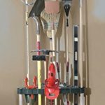 Rubbermaid Plastic Garage Corner Tool Tower Rack, Easy to Assemble, Organizes up to 30 Long-Handled Tools/Rakes/ Brooms/Shovles for Home/House/Outdoor/Sheds 8
