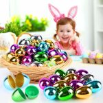 Metallic Easter Eggs for Easter Hunt, Easter Basket Stuffers for Kids Boys Girls Toddlers 11