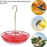 YTU Hummingbird Feeders for Outdoors, No Leak Humming Bird Feeder, Easy to Clean & Fill, 5 Feeder Ports, Perfect for Hanging on The Tree,Yard 9