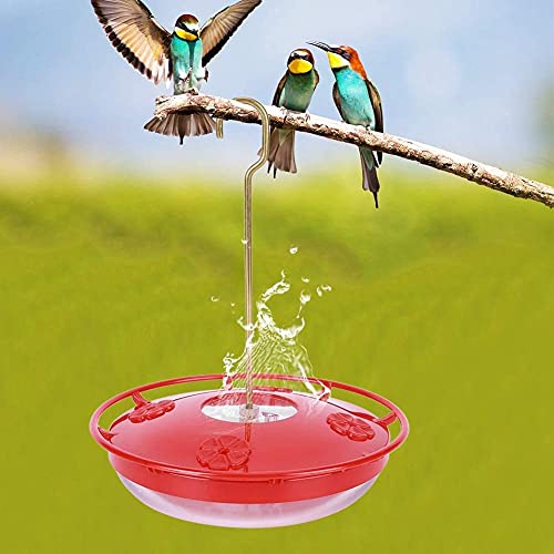 YTU Hummingbird Feeders for Outdoors, No Leak Humming Bird Feeder, Easy to Clean & Fill, 5 Feeder Ports, Perfect for Hanging on The Tree,Yard 5