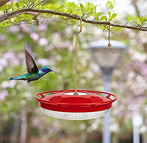 YTU Hummingbird Feeders for Outdoors, No Leak Humming Bird Feeder, Easy to Clean & Fill, 5 Feeder Ports, Perfect for Hanging on The Tree,Yard 8