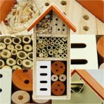 Lulu Home Wooden Insect House, Hanging Insect Hotel for Bee, Butterfly, Ladybirds, Beneficial Insect Habitat, Bug Hotel Garden, 10.4 X 3.4 X 5.4 Inch 11