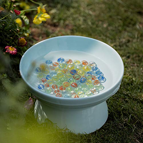 Navaris Bee Watering Station - Ceramic Bowl for Feeding and Watering Bees, Butterflies, Small Insects - Decorative Water Station for Gardens and Yards 2
