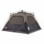 Coleman Camping Tent | 6 Person Cabin Tent with Instant Setup , Brown/Black 9