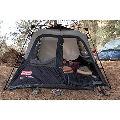 Coleman Camping Tent | 6 Person Cabin Tent with Instant Setup , Brown/Black 7