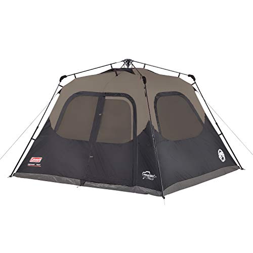 Coleman Camping Tent | 6 Person Cabin Tent with Instant Setup , Brown/Black 5