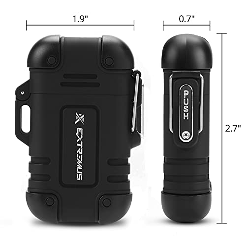 Extremus Blaze 360 Waterproof Lighter,Outdoor Windproof Lighter Dual Arc Lighter USB Rechargeable Flameless Lighter,Plasma Lighters for Camping,Hiking,and Outdoor Adventures, Survival Tactical Gear 3