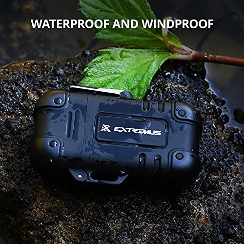 Extremus Blaze 360 Waterproof Lighter,Outdoor Windproof Lighter Dual Arc Lighter USB Rechargeable Flameless Lighter,Plasma Lighters for Camping,Hiking,and Outdoor Adventures, Survival Tactical Gear 6