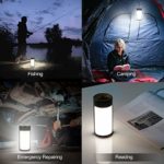 LED Camping Lantern, CT CAPETRONIX Rechargeable Camping Lights with 400LM 5 Light Modes Water-Resistant, Battery Powered LED Lantern for Power Outage Emergency Hurricane Home (2 Pack, Black & Orange) 13