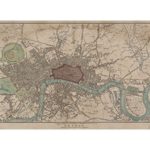 Map of London London | Vintage Fine Art Reproduction 4