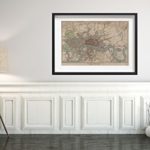 Map of London London | Vintage Fine Art Reproduction 3