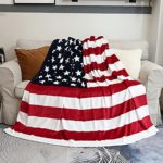 Sviuse Flag Blanket, Super Soft Sherpa Twin Throw 60 80 Blanket for Bed Couch Chair Fall Winter Camping Living Room Office Gift 8