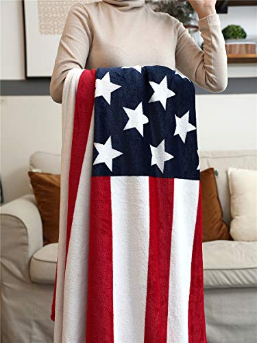 Sviuse Flag Blanket, Super Soft Sherpa Twin Throw 60 80 Blanket for Bed Couch Chair Fall Winter Camping Living Room Office Gift 6