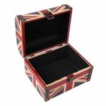 WaaHome Wooden Treasure Boxes Decorative Jewelry Keepsakes Box for Kids Girls Women Gifts (7.1''X5.6''X4.7'') 12