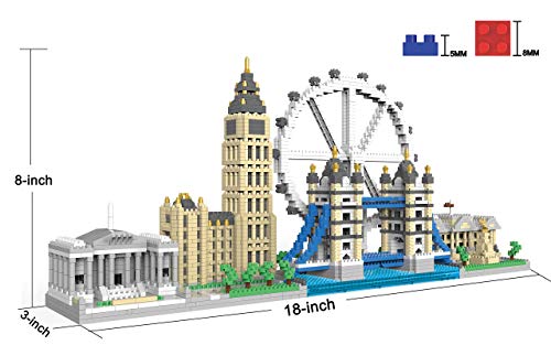 dOvOb Architecture London Skyline Collection Micro Mini Blocks Set Model Kit and Gift for Kids and Adults (3076 Pieces) 4