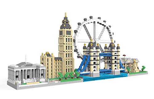 dOvOb Architecture London Skyline Collection Micro Mini Blocks Set Model Kit and Gift for Kids and Adults (3076 Pieces) 1