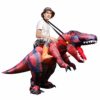 GOOSH Inflatable Dinosaur Costume Adults Halloween Blow up Costumes for Men Women Riding T Rex Air Costume for Party Cosplay 5