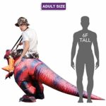 GOOSH Inflatable Dinosaur Costume Adults Halloween Blow up Costumes for Men Women Riding T Rex Air Costume for Party Cosplay 9