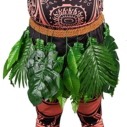 Maui Tattoo Cosplay Costume,Tribal Imprint Moana Costume Party Wearing Halloween Cosplay for Adult Unisex 4