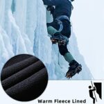 BenBoy Women's Outdoor Waterproof Windproof Fleece Slim Cargo Snow Ski Hiking Pants,Black Large 8