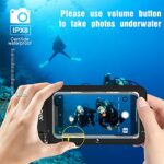 JOTO Waterproof Phone Pouch IPX8 Universal Waterproof Case Dry Bag Phone Protector for iPhone 15 14 13 12 11 Pro Max Plus XS XR X 8 Galaxy S23 S22 S21 S20 Pixel Up to 7" -2 Pack, Black 7