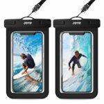 JOTO Waterproof Phone Pouch IPX8 Universal Waterproof Case Dry Bag Phone Protector for iPhone 15 14 13 12 11 Pro Max Plus XS XR X 8 Galaxy S23 S22 S21 S20 Pixel Up to 7" -2 Pack, Black 6