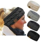 Loritta 4 Pack Womens Winter Headbands Fuzzy Fleece Lined Ear Warmer Cable Knit Thick Warm Crochet Headband Gifts,Multi A 6