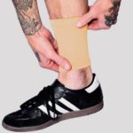 Tat2X Ink Armor Premium Ankle 6" Tattoo Cover Up Sleeve - No Slip Gripper - U.S. Made - Light - XL2X (single six inch ankle cover up sleeve) 6